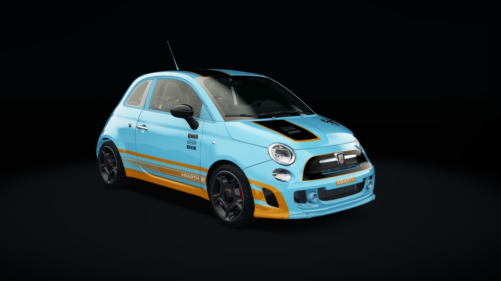 Abarth 500 EsseEsse Step1, skin light_blue_orange