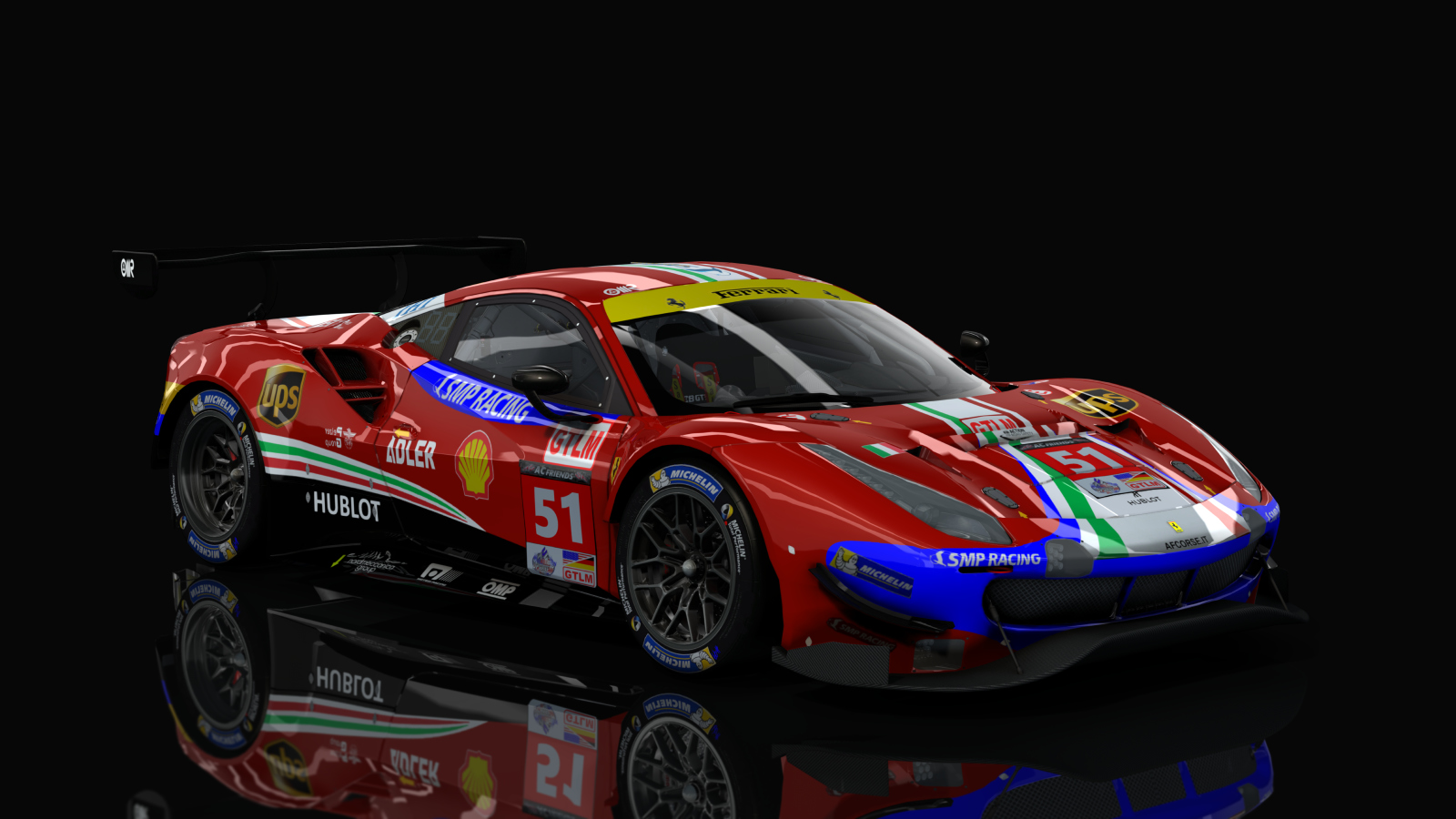 GTLM Ferrari 488 GTE EVO IMSA AC-Friends), skin ACF_51_AFcorse