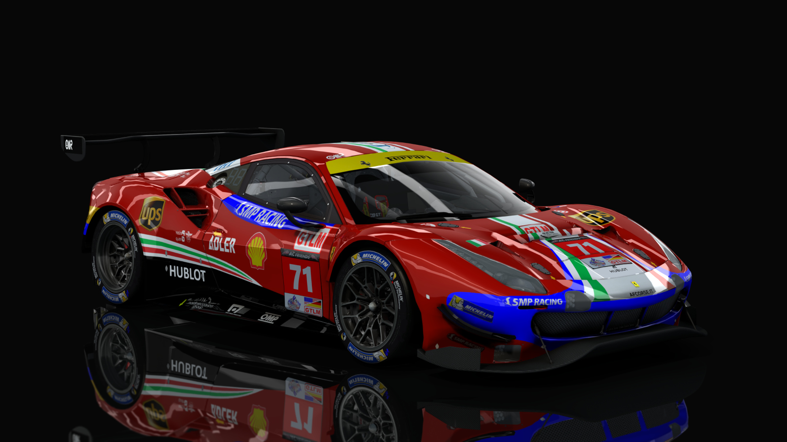 GTLM Ferrari 488 GTE EVO IMSA AC-Friends), skin ACF_71_AFcorse