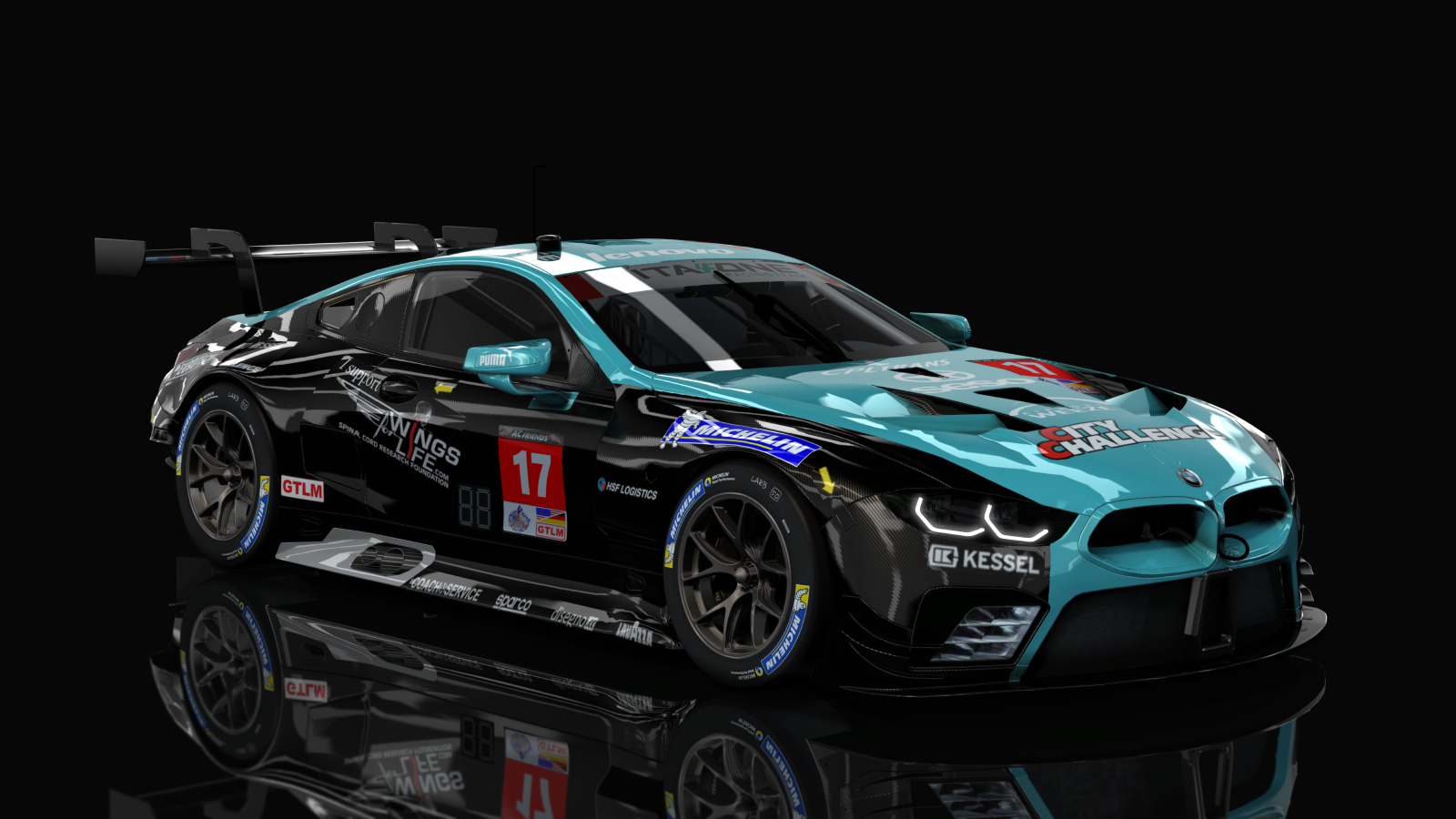 GTLM BMW M8 GTE (AC-Friends), skin ACF_17_Vitaphone