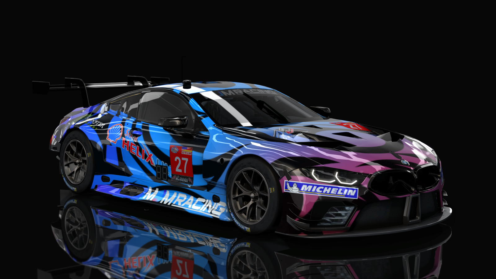 GTLM BMW M8 GTE (AC-Friends), skin MJM