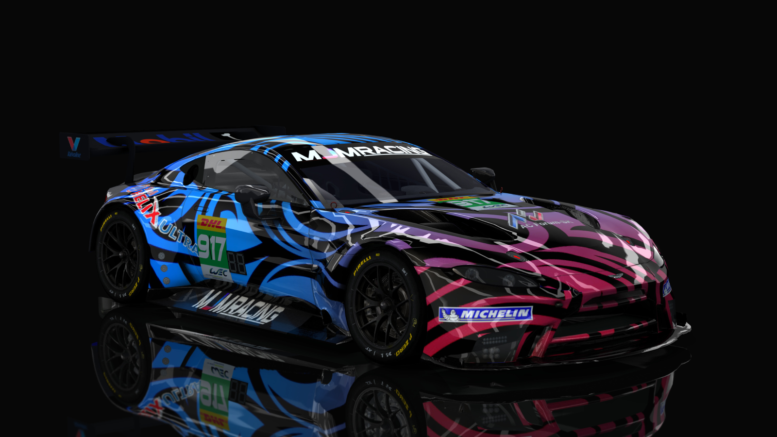 GTLM Aston Martin Vantage GTE (AC-Friends), skin MJM Shell Ultra