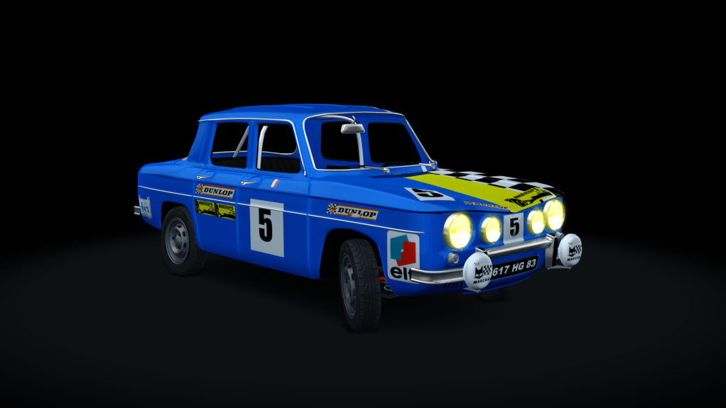 Renault R8 Gordini Stage 1, skin R8_05_1969