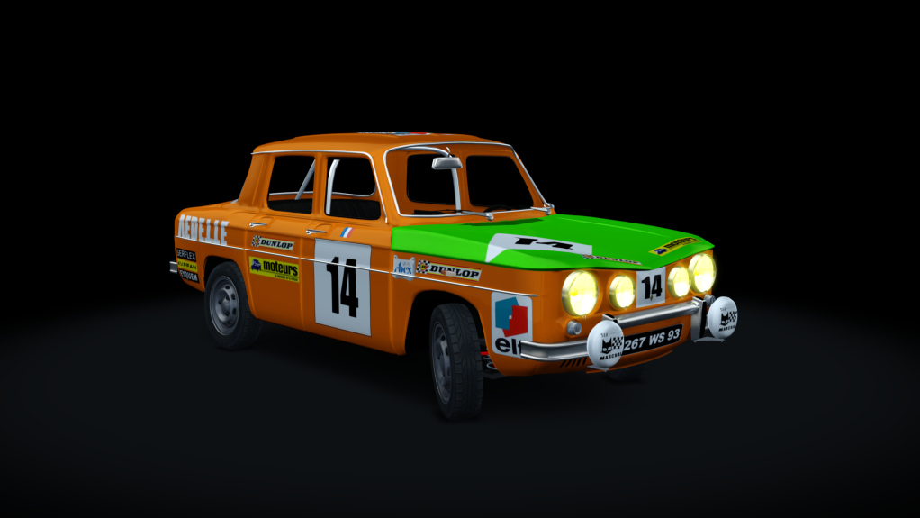 Renault R8 Gordini Stage 1, skin R8_14_1970