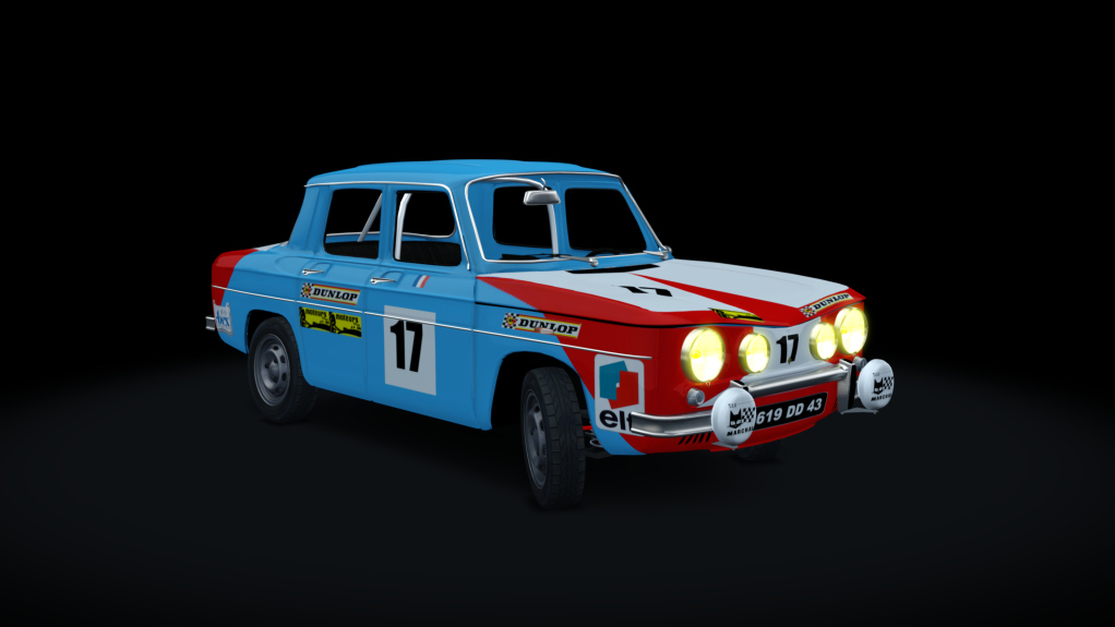 Renault R8 Gordini Stage 1, skin R8_17_1968