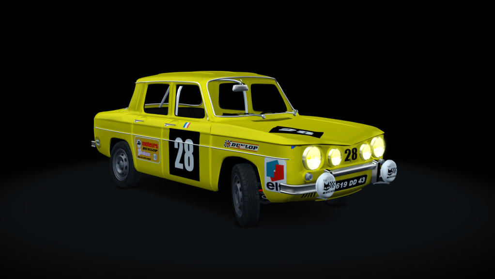 Renault R8 Gordini Stage 1, skin R8_28_1968