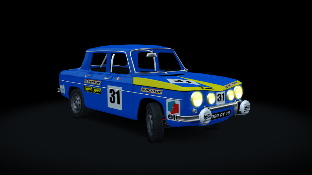 Renault R8 Gordini Stage 1, skin R8_31_1969