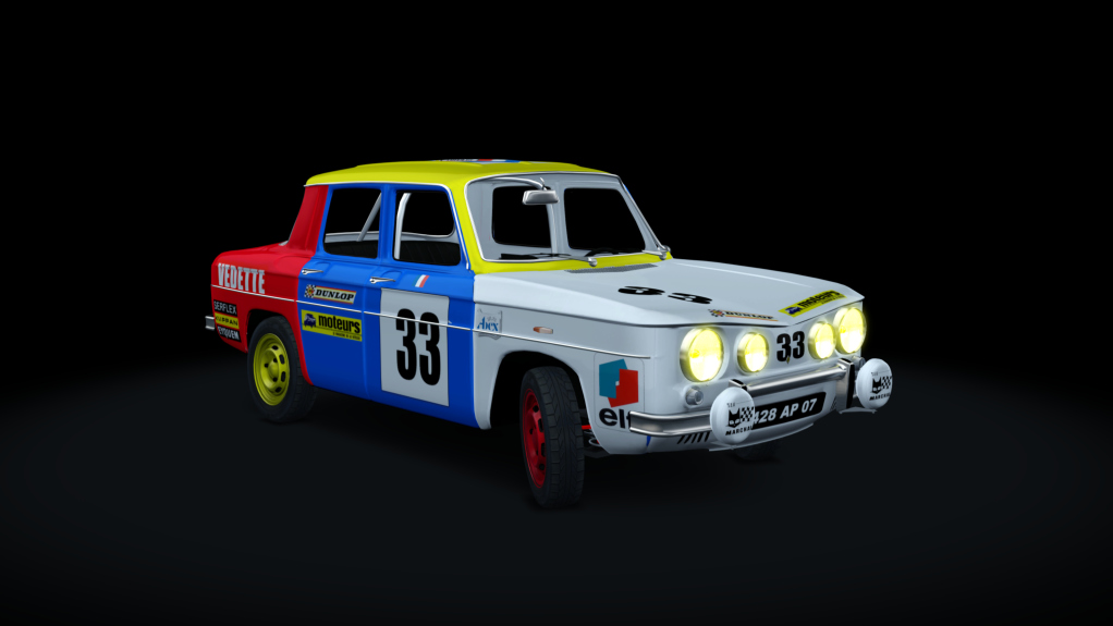 Renault R8 Gordini Stage 1, skin R8_33_1970