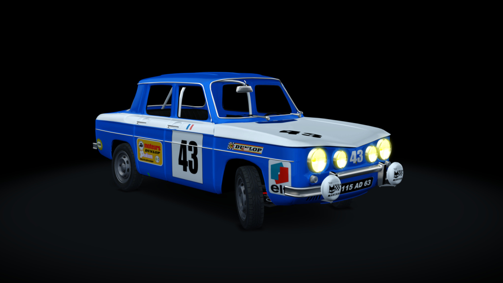 Renault R8 Gordini Stage 1, skin R8_43_1968