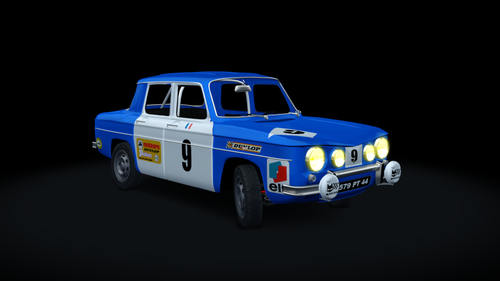 Renault R8 Gordini Stage 1, skin R8_9_1968