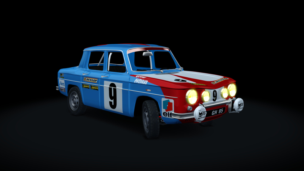 Renault R8 Gordini Stage 1, skin R8_9_1969