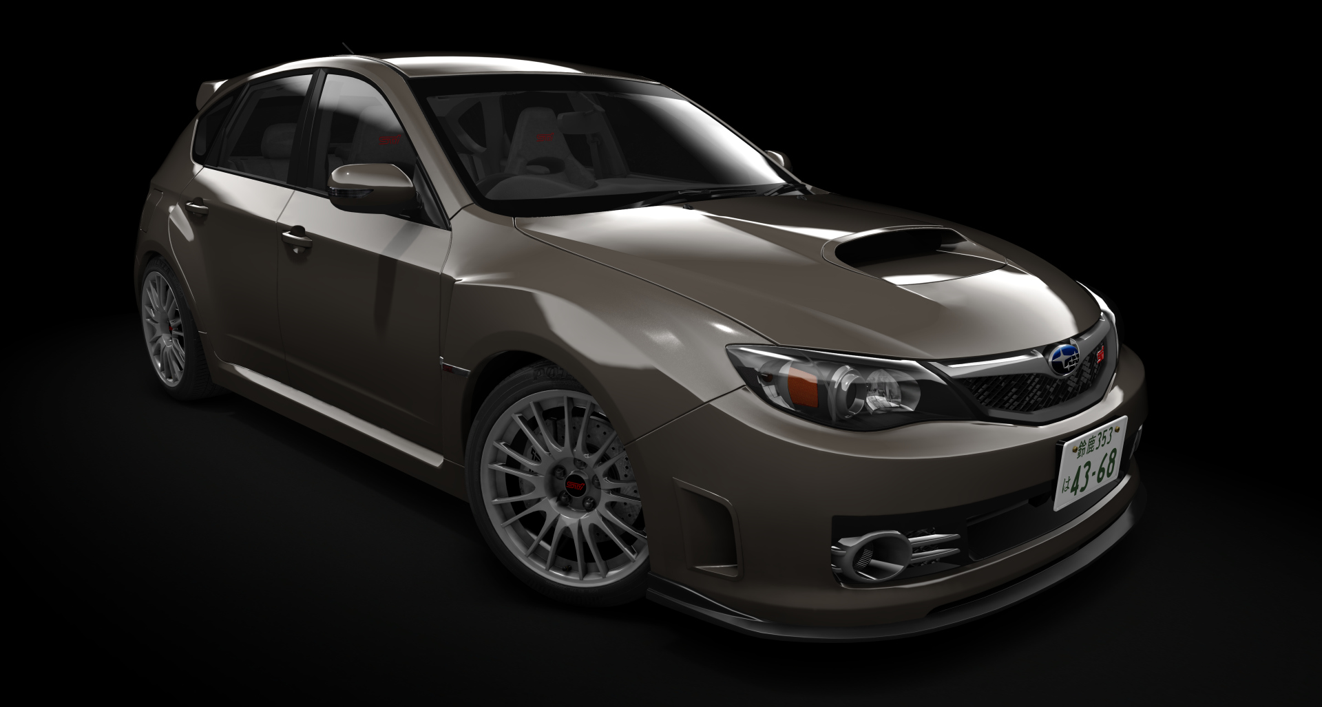 Subaru Impreza WRX STi [GRB], skin dark_grey_metallic