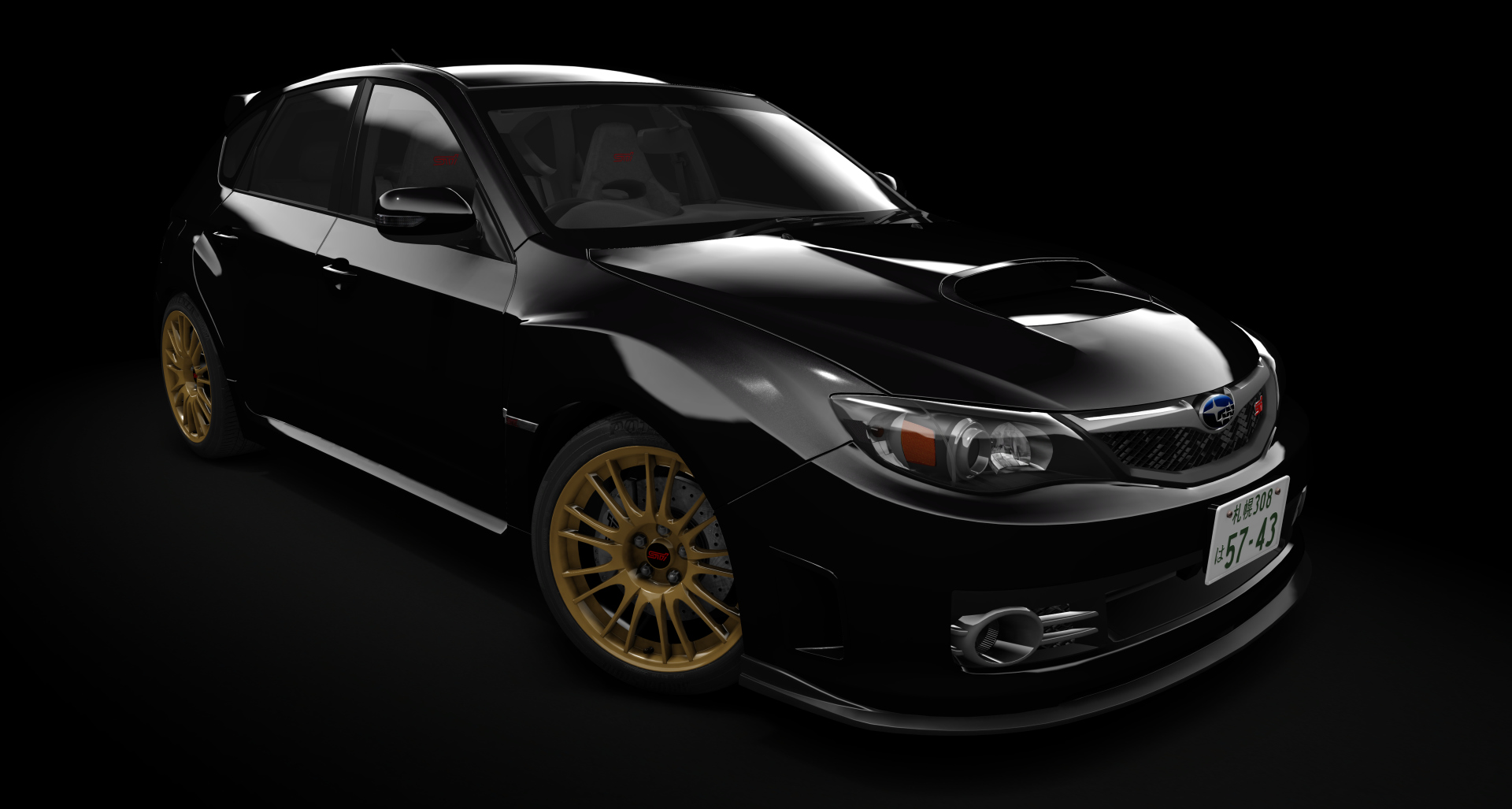 Subaru Impreza WRX STi [GRB], skin obsidian_black