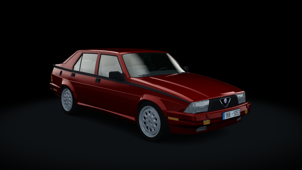 Alfa Romeo 75 / Milano, skin rossa red