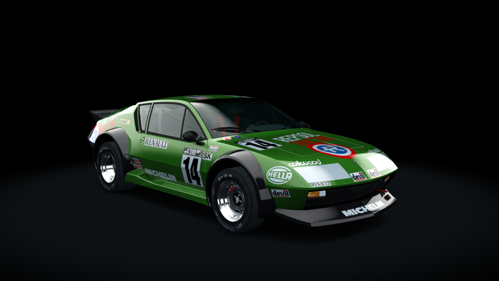 Alpine A310 V6 Groupe V 3.5L, skin A310 CUP 1982_14 Jenson Pratchell