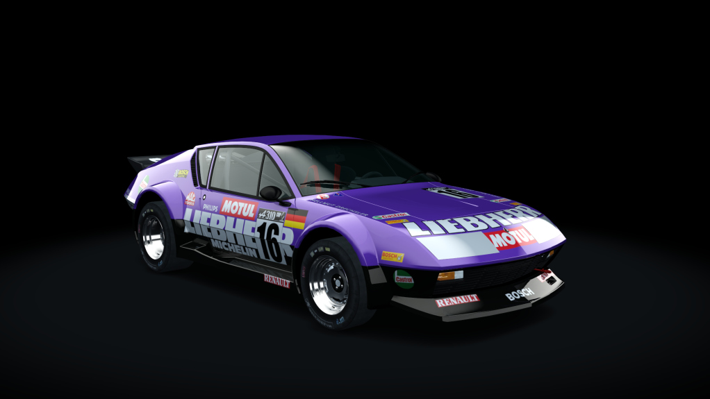 Alpine A310 V6 Groupe V 3.5L, skin A310 CUP 1982_16 Hellmut Drechsler