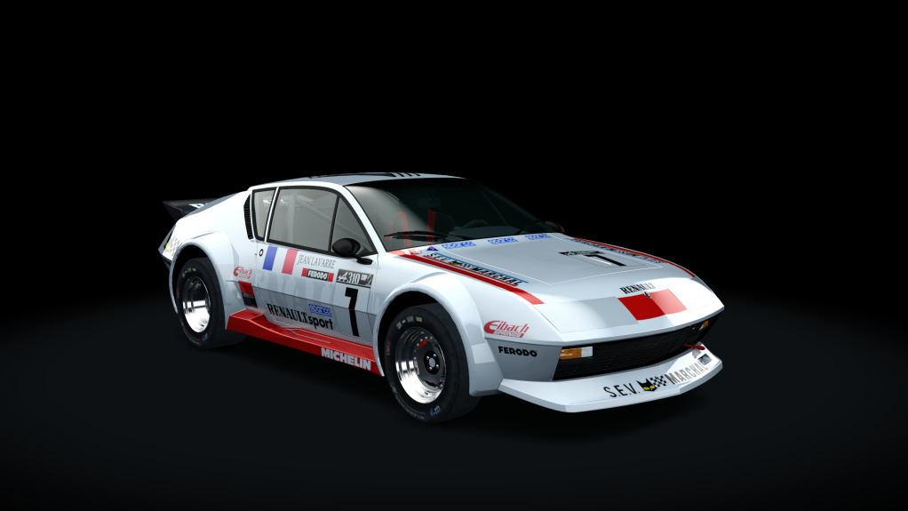 Alpine A310 V6 Groupe V 3.5L, skin A310 CUP 1982_7 Jean Lavarre