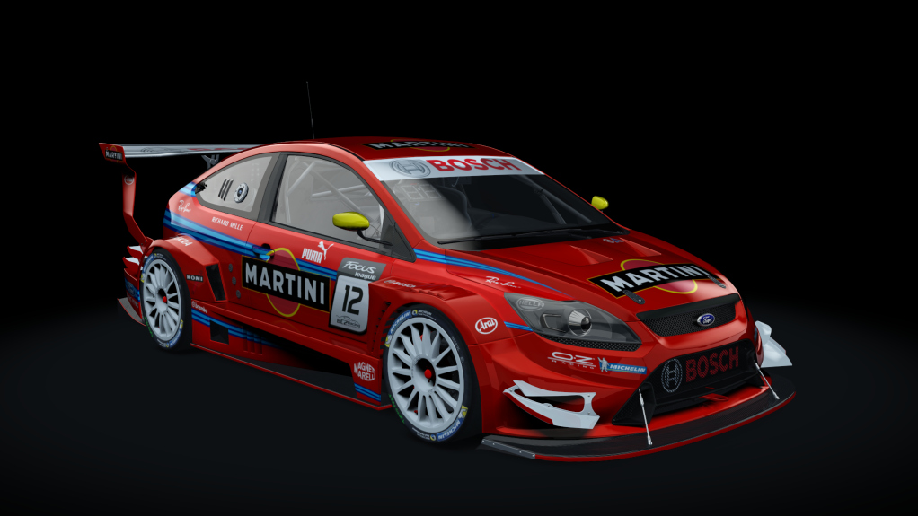 Ford Focus RS MK2 Super CUP, skin 12_Martini_red