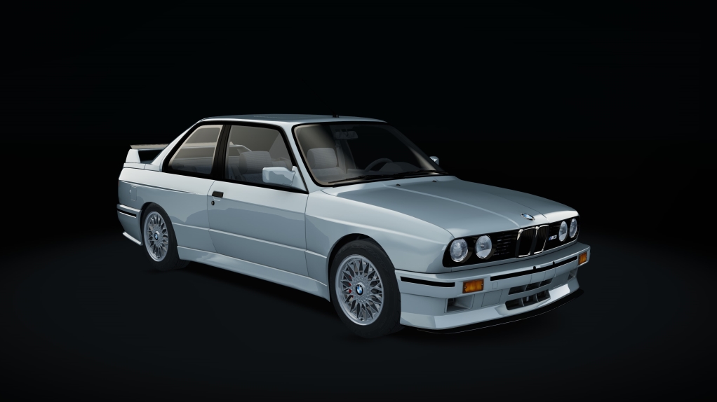 BMW M3 E30, skin Salmon_Silver_metallic