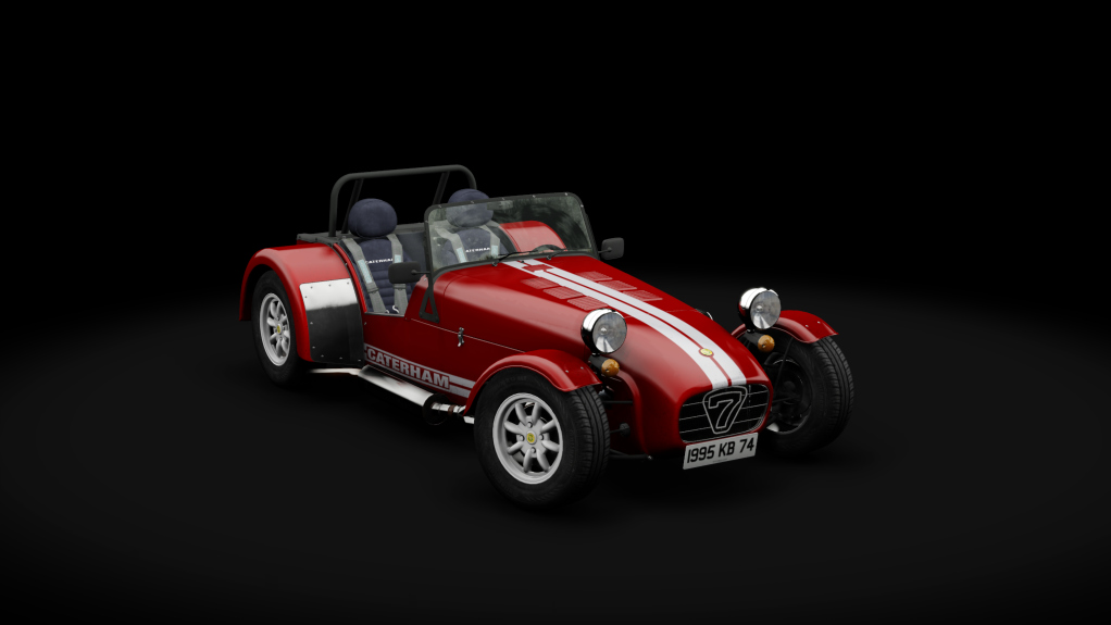 Caterham Super7 1700 Super Sprint LHD Max 7, skin red_stripes