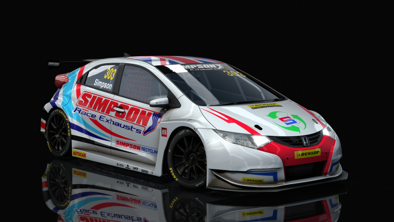 Honda Civic Type R, skin 2018_Simpson_303