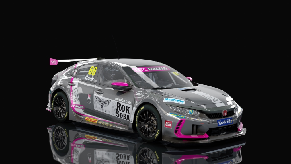 BTCC 2023 Honda Civic, skin skin7