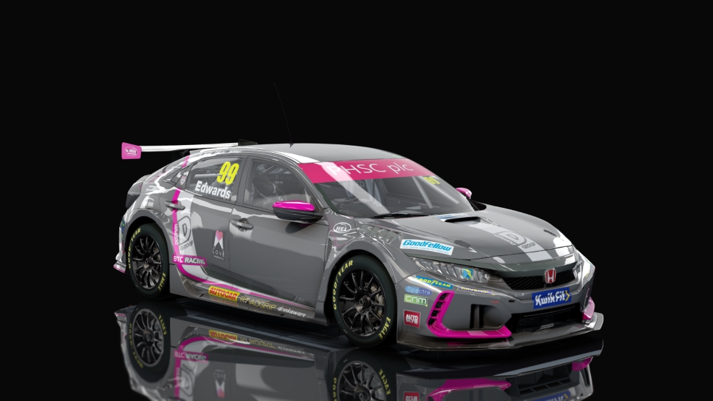 BTCC 2023 Honda Civic, skin skin9