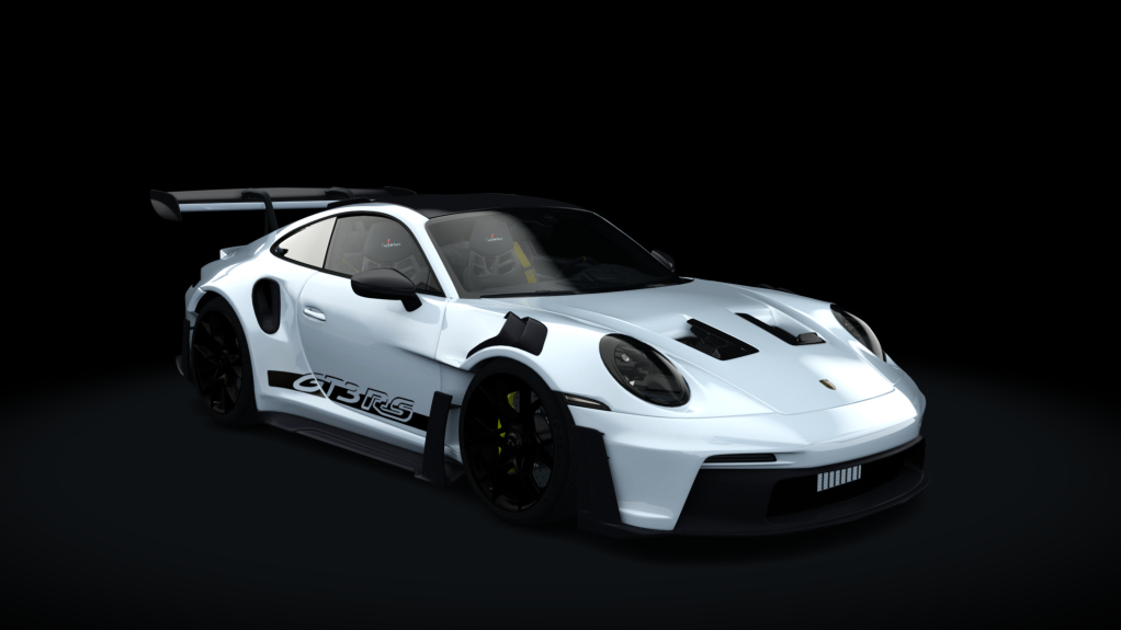 Porsche 992 GT3 RS Gapplebees 2023, skin 01_white'n'black