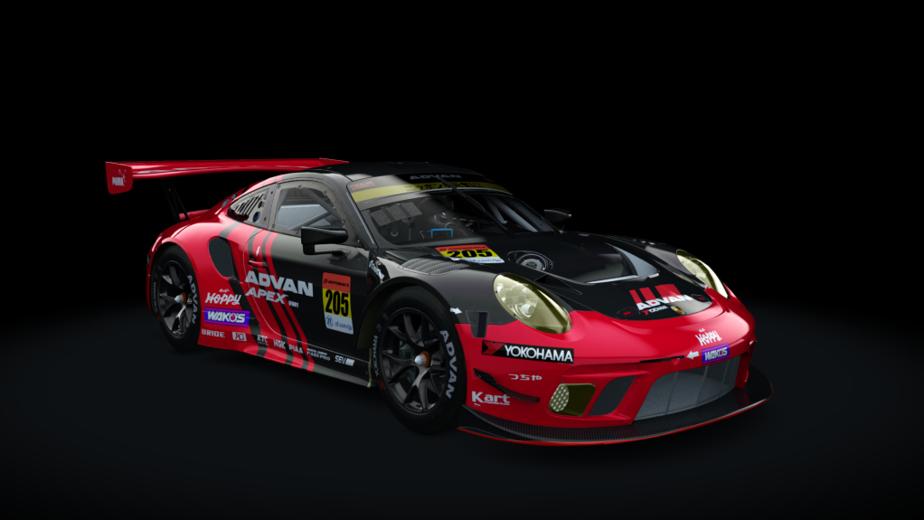 Porsche 911 GT3 R 2019 (991.2) Endurance, skin advan_205_gt300_blw