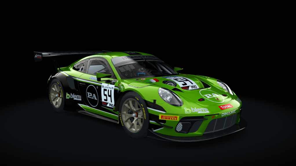 Porsche 911 GT3 R 2019 (991.2) Endurance, skin dinamic_54_spa_24h_2019