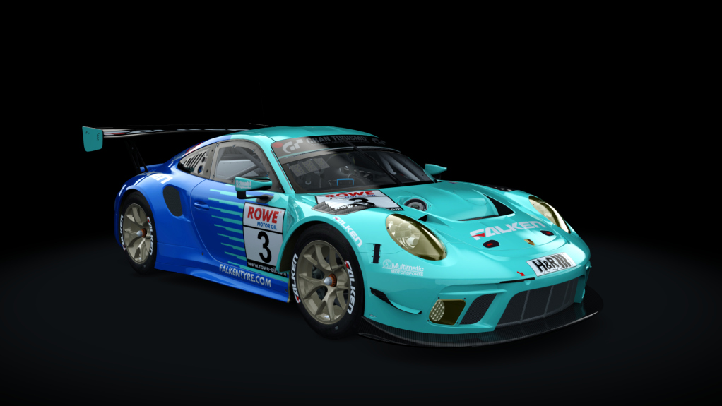 Porsche 911 GT3 R 2019 (991.2) Endurance, skin falken_motorsport_3_nls_2020