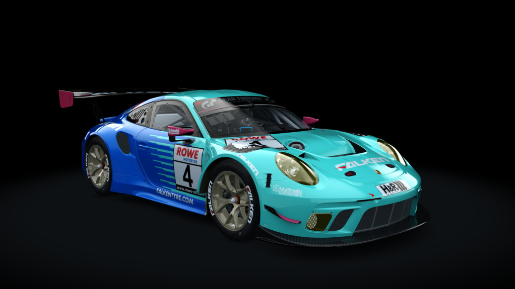 Porsche 911 GT3 R 2019 (991.2) Endurance, skin falken_motorsport_4_nls_2020