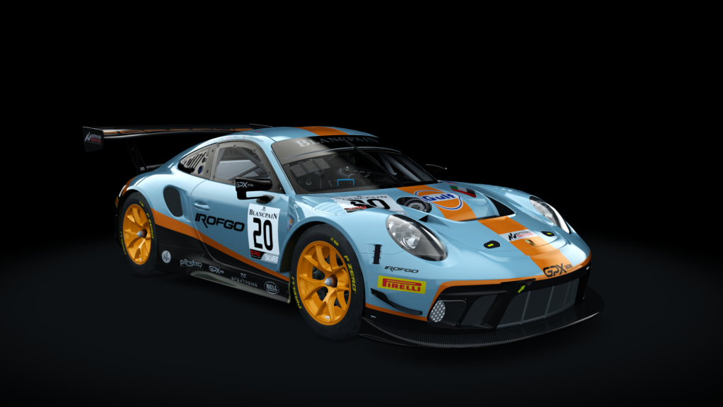 Porsche 911 GT3 R 2019 (991.2) Endurance, skin gpx_20_silver_2019