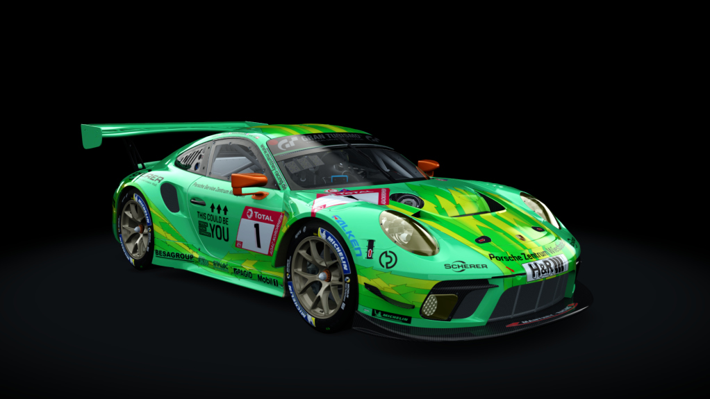 Porsche 911 GT3 R 2019 (991.2) Endurance, skin manthey_gruno_1_n24h_2019