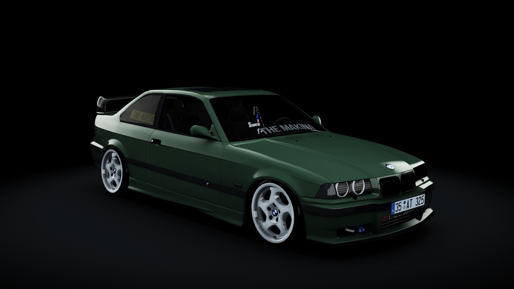 BMW 325İ E36 192cv, skin boston_green_metallic