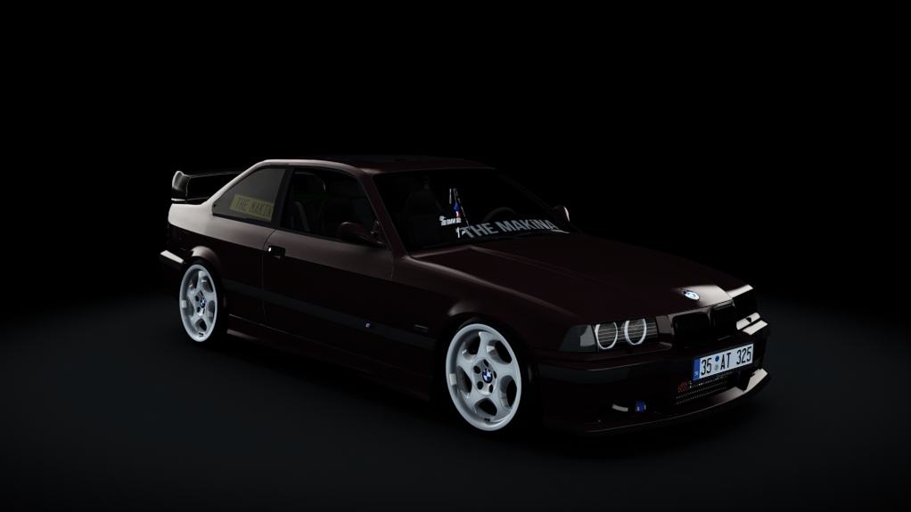 BMW 325İ E36 192cv, skin canyonrot_metallic