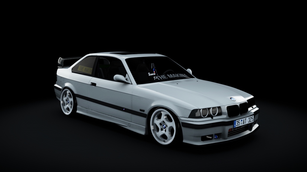 BMW 325İ E36 192cv, skin titanium_silver_metallic