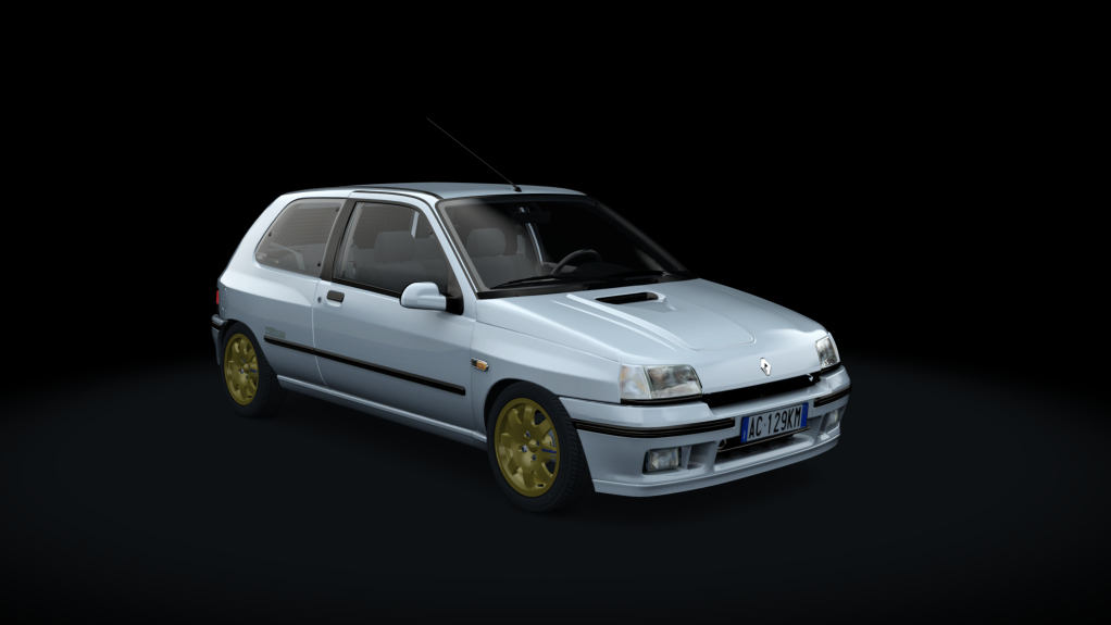 Renault Clio Phase 1 Williams, skin Blanco