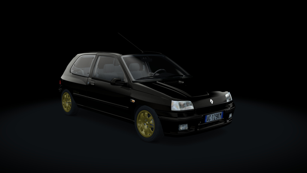 Renault Clio Phase 1 Williams, skin Negro