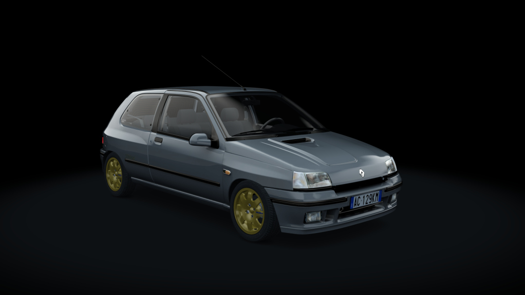 Renault Clio Phase 1 Williams, skin silver