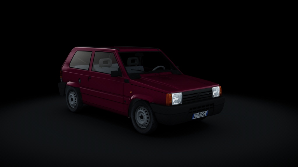 Fiat Panda 900, skin 0_bordeaux