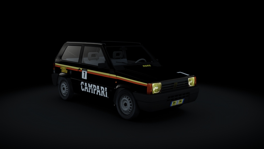 Fiat Panda 900, skin 7_campari_black