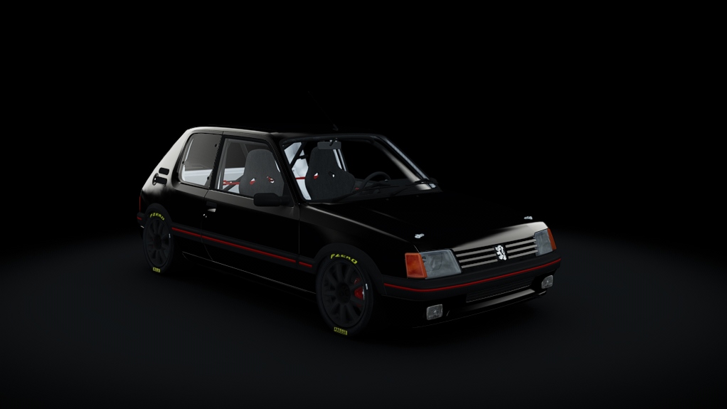 Peugeot 205 GTI 125cv, skin Black