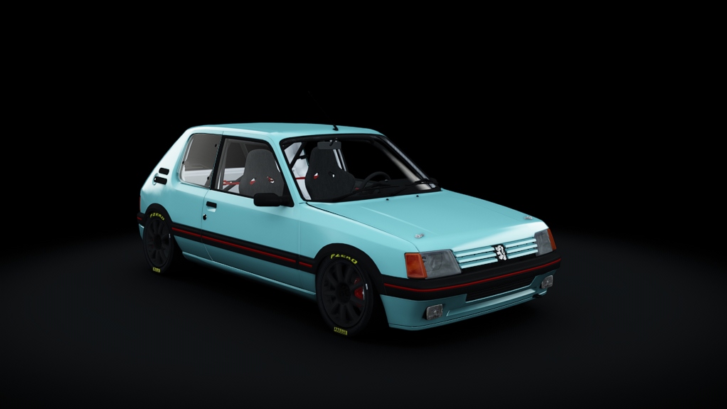 Peugeot 205 GTI 125cv, skin Turquoise