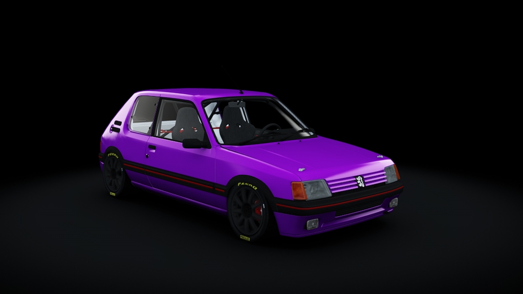 Peugeot 205 GTI 125cv, skin Violette