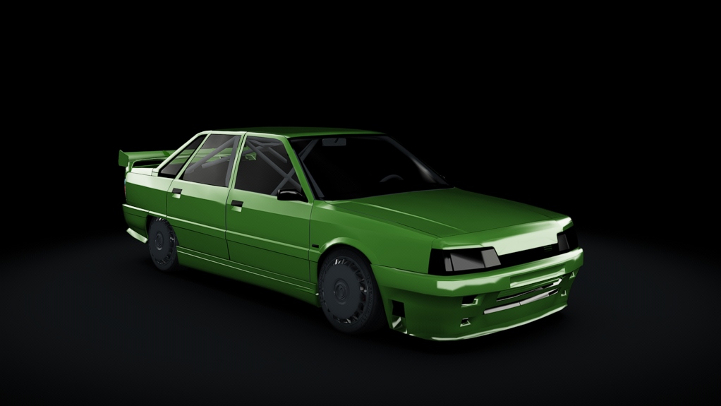 Renault R21 turbo 175cv, skin verte