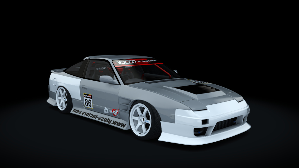 DCGP Nissan 180SX, skin Rikkii_SIlver_Bullet