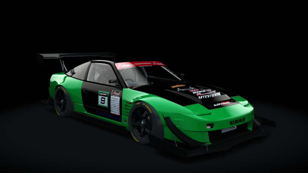 Nissan 180SX Time Attack, skin Green