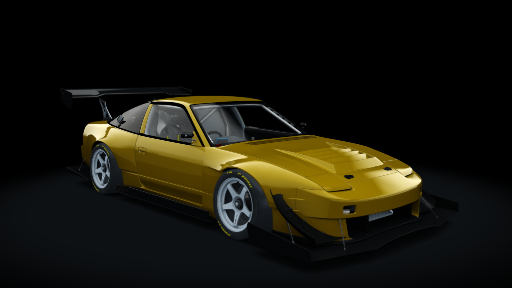 Nissan 180SX Time Attack, skin envy_chrome_yellow