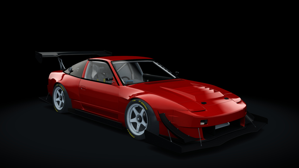 Nissan 180SX Time Attack, skin envy_flame_orange